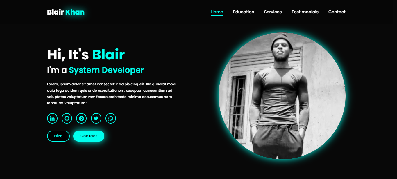 Third Portfolio Website