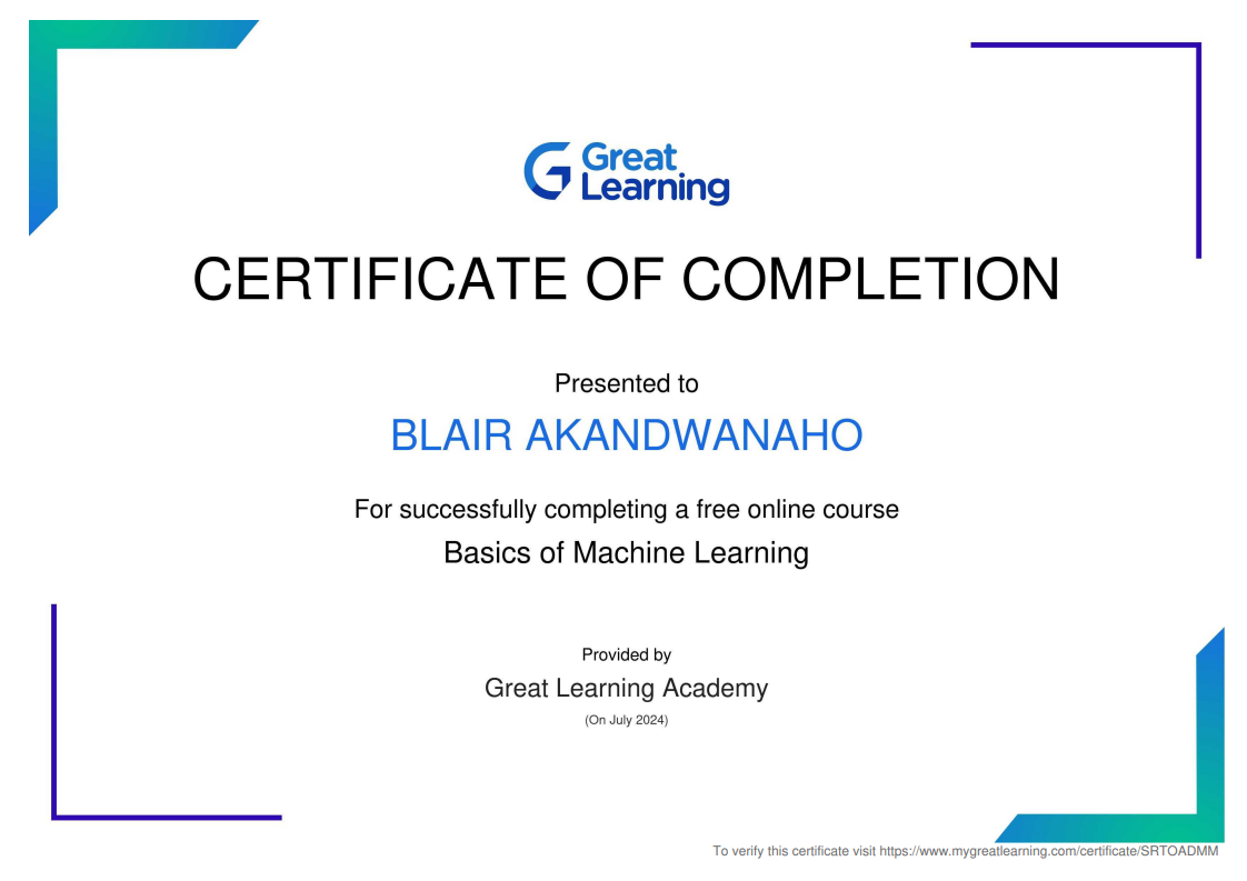 Machine Learning certificate icon