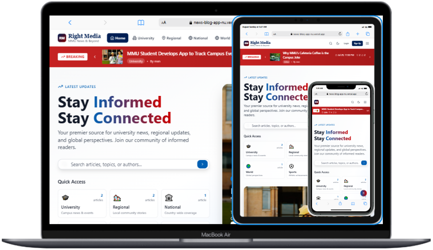 Right Media Web App screenshot